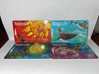 1992 Maori Legend Series Phone Card Set of (4) - Telecom New Zealand