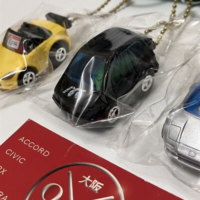 Rare Choro Q Honda Keychain Set Penny Racers S2000 NSX CRX Odyssey