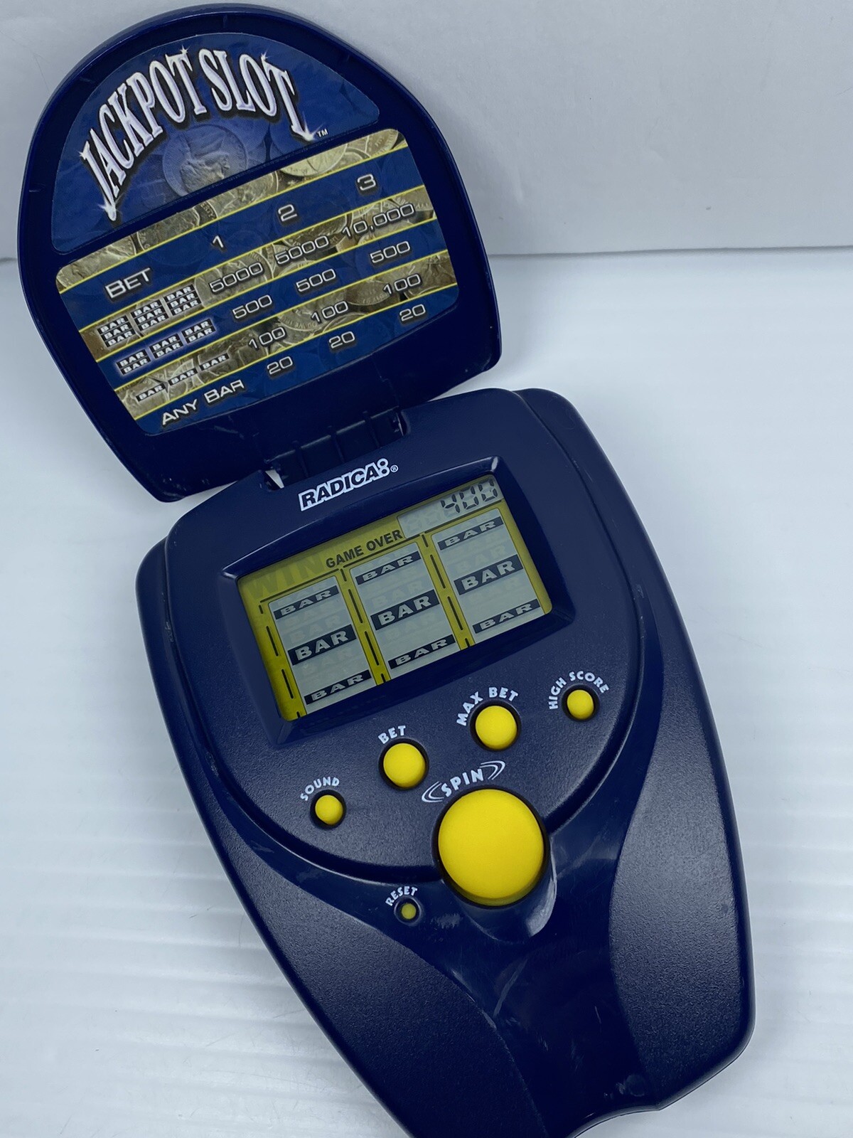 VTG 1999 RADICA JACKPOT SLOT Handheld LCD Electronic Game Tested ...