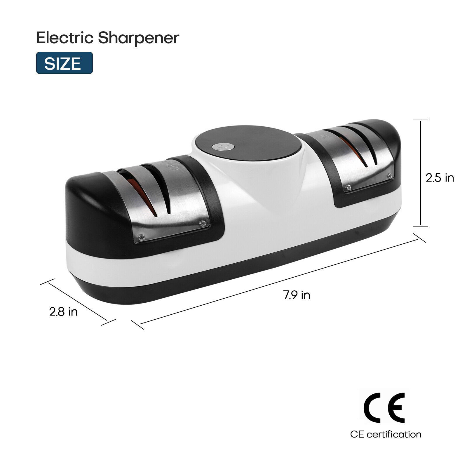 Electric Knife Sharpener 3 Stage Professional Kitchen Quickly