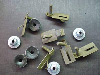 6pcs NORS body door trunk quarter belt moulding clips sealer nuts for Dodge 