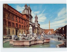 Postcard Piazza Navona Rome Italy