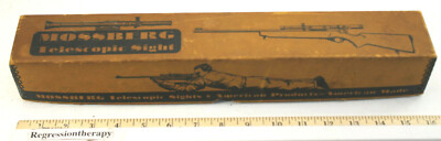 V.Rare 1939 Mossberg Model 5-M4 9R Telescope Gun Sight Box+Original Instructions