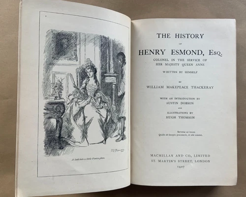 The History of  Henry Esmond by William Thackeray. Leather Binding. Hugh Thomson