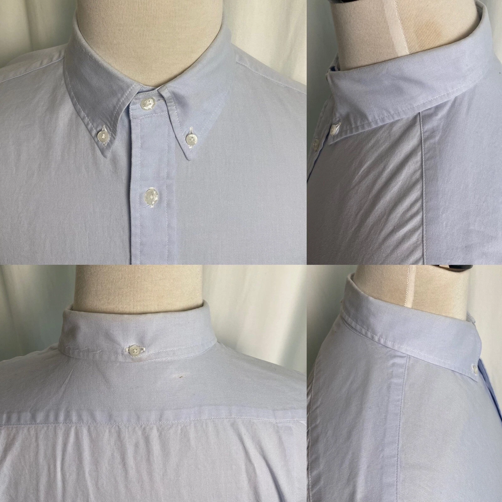 A BATHING APE (BAPE) Camicia abito vintage A Bathing Ape Classics Bape blu manica lunga abbottonata XL