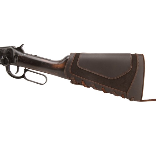 Leather Suede Rifle Buttstock Hunting Shotgun Cheek Rest for.308.22LR 12GA.30-30 - Picture 24 of 71