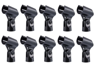 10 PCS Mic Clip Replacement for Shure SM57/58/86/87 A25D Mic Clip Holder 