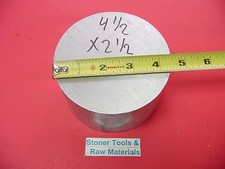 4-1/2" ALUMINUM 6061 ROUND ROD 2.5" LONG T651 Solid Extruded Lathe Bar Stock New