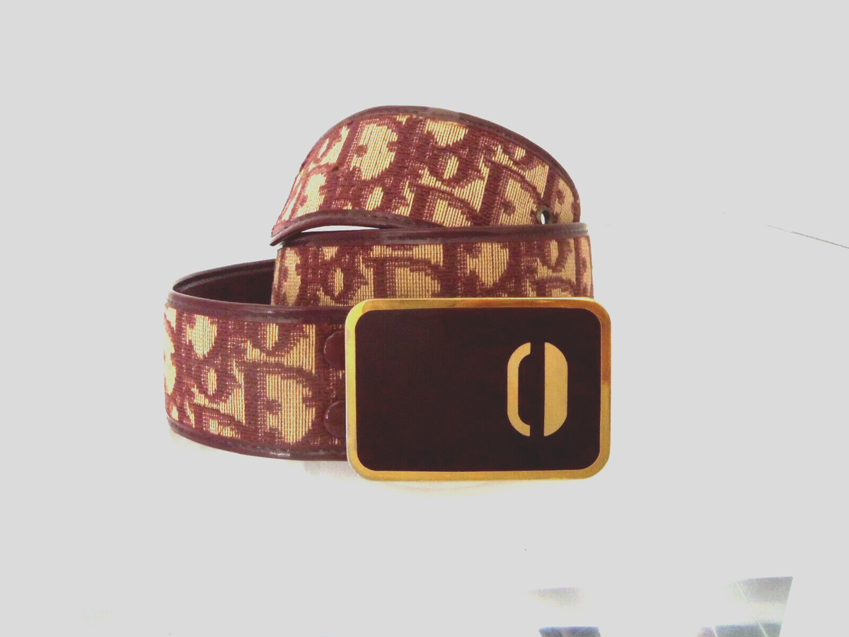 Christian Dior Monogram Vintage Belt Vintage Dior Monogram Belt Size W26 Description: +... | Depop main image 4
