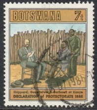 Botswana Stamp Scott 376 Used 7t Declaration of Protectorate
