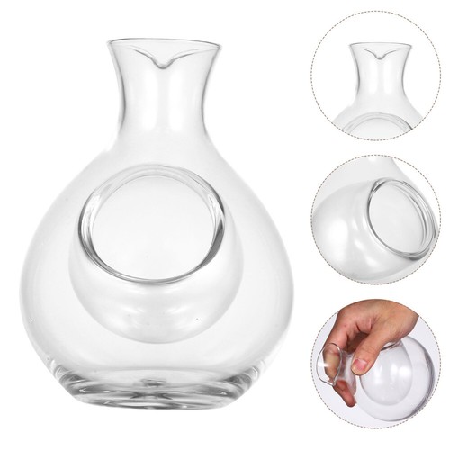 Ice Pocket Glass Decanter 300ml Decanter Aerator Hand Blown Wine Decanter ! - Picture 10 of 12