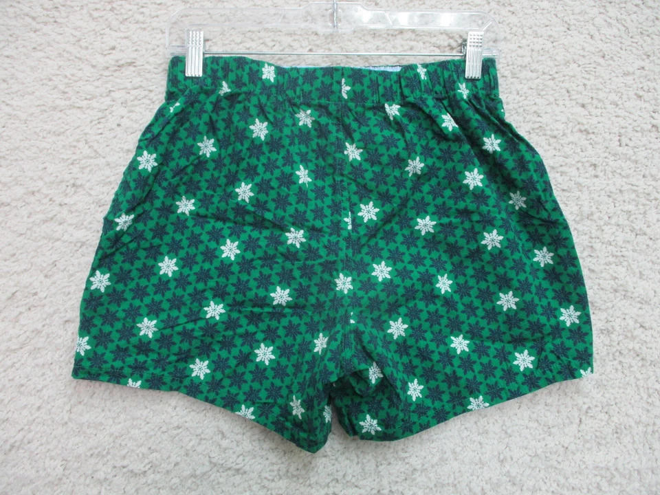 Pantalones Cortos de Pijama Banana Republic Pequeño Adulto Verde Navidad Ropa de Dormir Logo para Mujer Foto 3 de 4