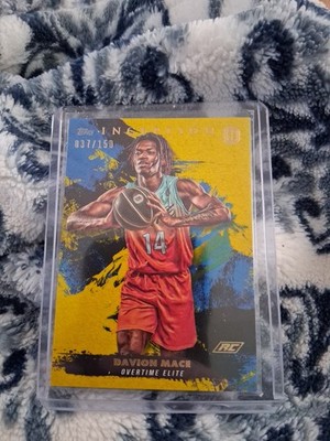 2021-22 Topps Inception OTE Overtime Elite Yellow 37 Of 150 Davion Mace #81 0nr3