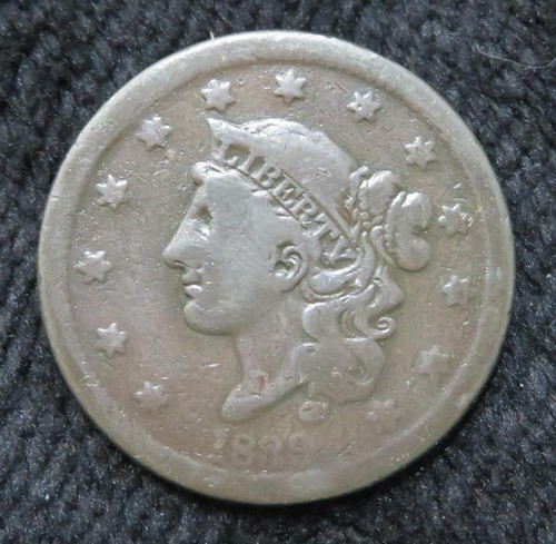 1839 großer Cent * dummer Kopf * gepflegte alte Münze * 5934 - Bild 1 von 2
