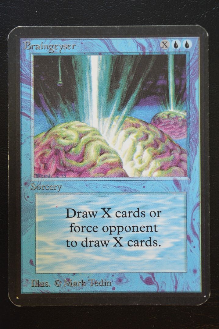 Magic MTG Braingeyser EN MP Alpha Edition