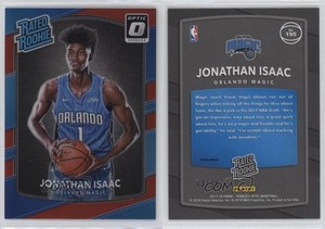 2017-18 Panini Donruss Optic Rated Red Prizm /99 Jonathan Isaac #195 Rookie RC