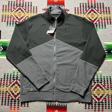 Nike Therma-Fit Fleece Jacket Gray Full Zip Men's Large Training Swoosh New A8