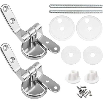 HM Universal Hinges Water Cover Silver Zinc Alloy and Stainless Steel Compl Kit