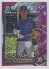 2022 Bowman Chrome Prospects Fuchsia Shimmer Refractor /199 Alexis Hernandez 0io