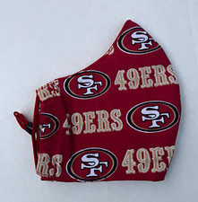 San Francisco 49ers NFL Football Red Logo Print Reusable Washable Face Mask
