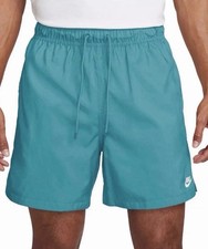 Nike Men's Club Woven Flow Shorts Teal, Lined Drawstring FN3307 Size S NWT 50RT