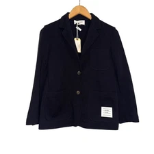 NWT Thom Browne Sack Jacket Wool Tech Milano Navy Blazer IT 36 00 Made In Italy
