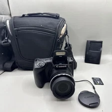 Canon PowerShot SX400 IS 16.0MP Digital Bridge Camera W/Battery, Charger SD Case