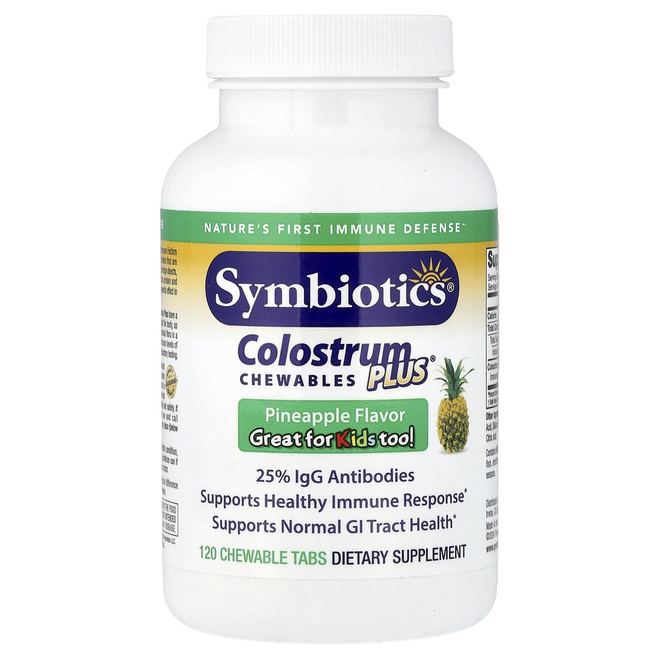 Colostrum Plus® Chewables, Pineapple, 120 Chewable Tabs