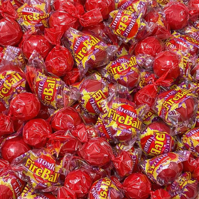 Wonka Atomic Fireball & Cinnamon Discs Hard Candy Mix | 1~2 LB | Free Shipping!