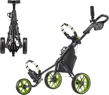 Caddytek CaddyLite 11.5 V3 Golf Push Cart - Lightweight Aluminum 3-Wheel Foldabl