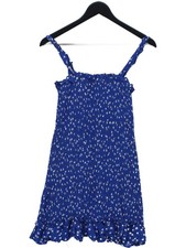 Faithfull The Brand Mini Dress UK6 in Blue