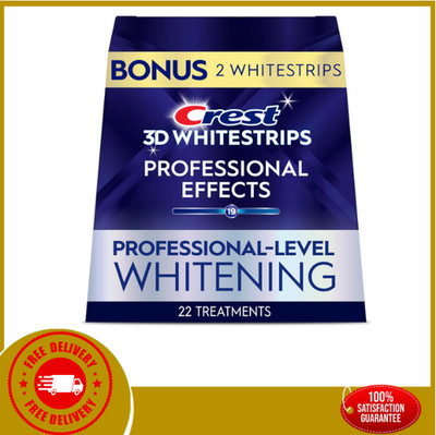 Crest 3D Whitestrips Professional Effects   Teeth Whitening Kit, 22 Treatments