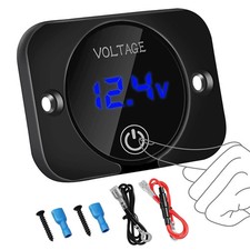 Battery Voltage Gauge Dc Volt Meter 12 Volt 24 Volt Led Digital Disp Battery Voltage Gauge Dc Volt Meter 12 Volt 24 Volt Led Digital Disp