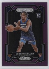 2023-24 Panini Prizm Purple Prizm /99 Leonard Miller #155 0g4t
