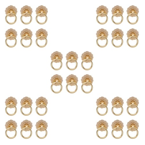 6 Pcs Flower Dresser Knobs Cabinet Handles Single Hole Drawer Pulls - Picture 20 of 20