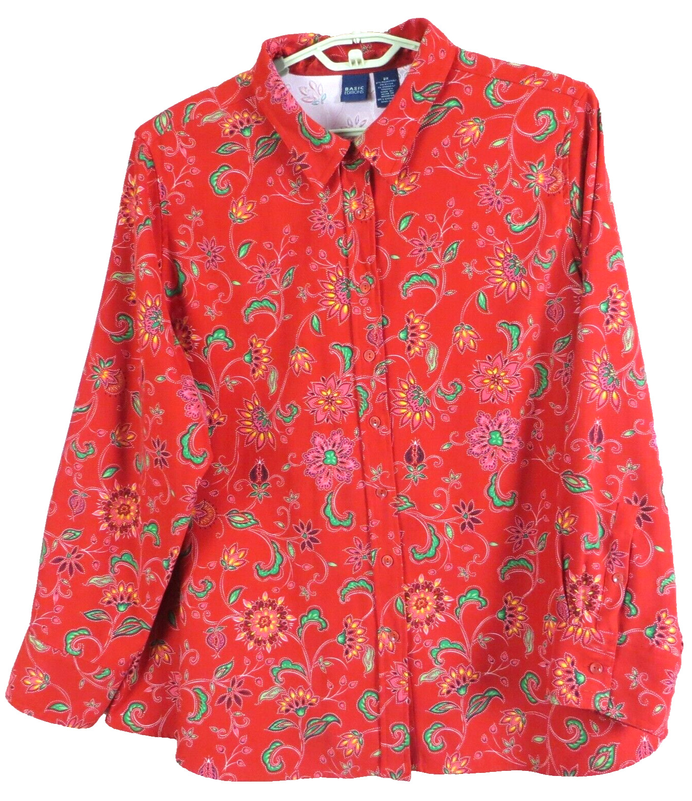 TB10617 BASIC EDITIONS Women's Polyester Shirt Lo… - image 1