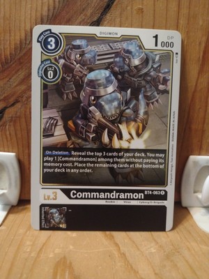 Digimon: Commandramon.   BT4-063 R.  Gold.  