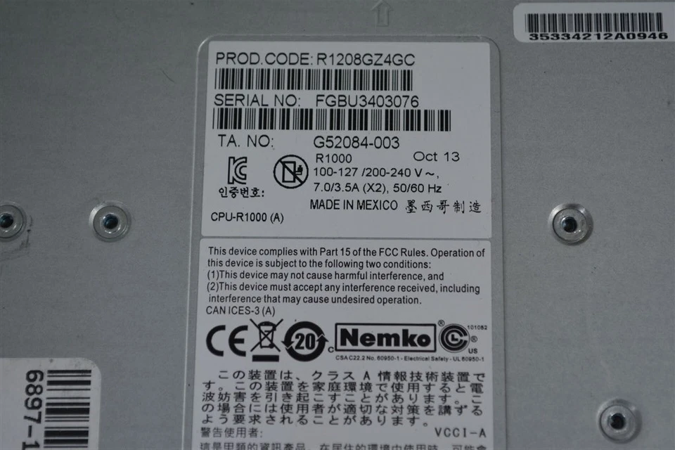 Intel R1208GZ4GC Intel Xeon E5-2620 2Ghz 32GB SEE NOTES - Image 2 of 4