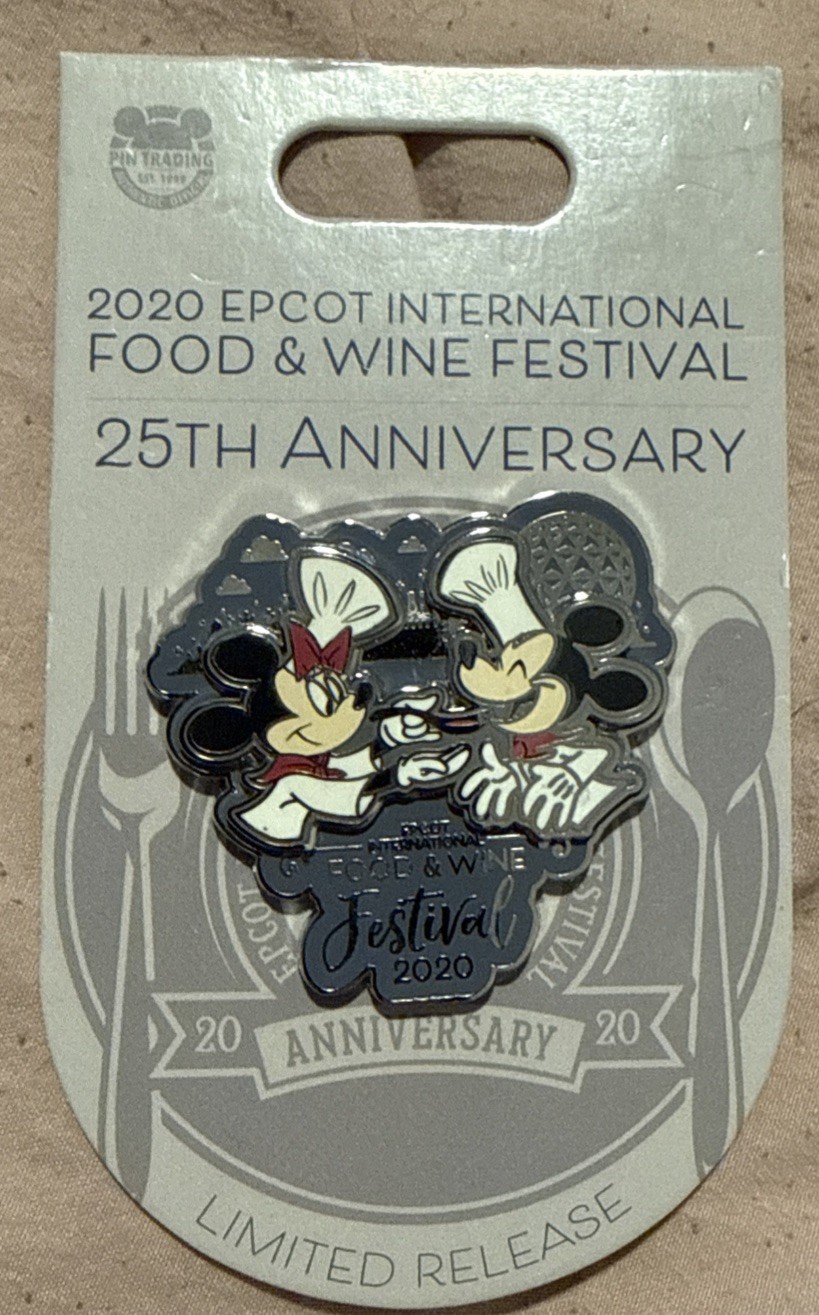 Disney 2020 EPCOT International Food & Wine Festival Mickey & Minnie LR Pin New