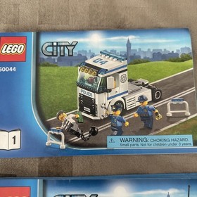 LEGO City 60044 Mobile Police Unit Instruction Booklets Only Set 3 Manuals 2014