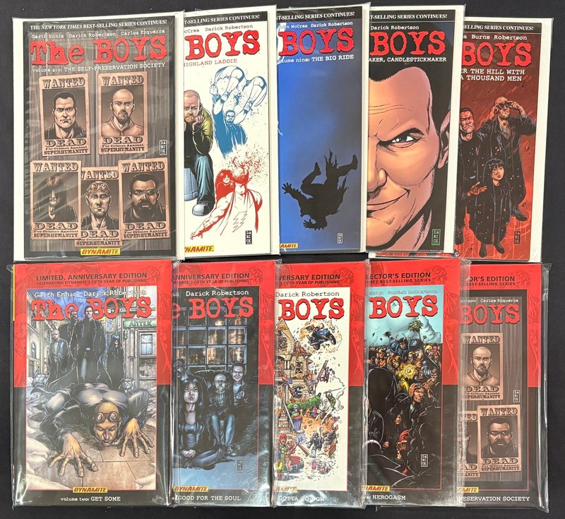 Choose Your The Boys Graphic Novel! All Garth Ennis Signed First Editions!