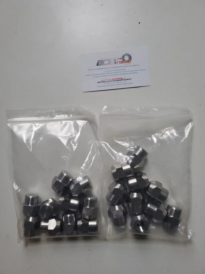 Tuercas de titanio Acer Racing Lexus 20 piezas base bellota M12 X 1,5 Foto 2 de 4