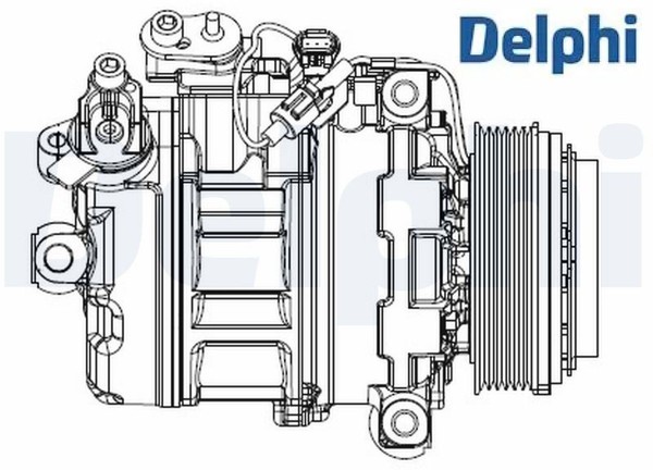 Delphi CS20547 Kompressor FüR Klimaanlage Klimakompressor Kompressor FüR BMW-image