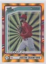 2024 Panini Donruss Rated Prospects Orange Laser /299 Justin Crawford #164 1j1g