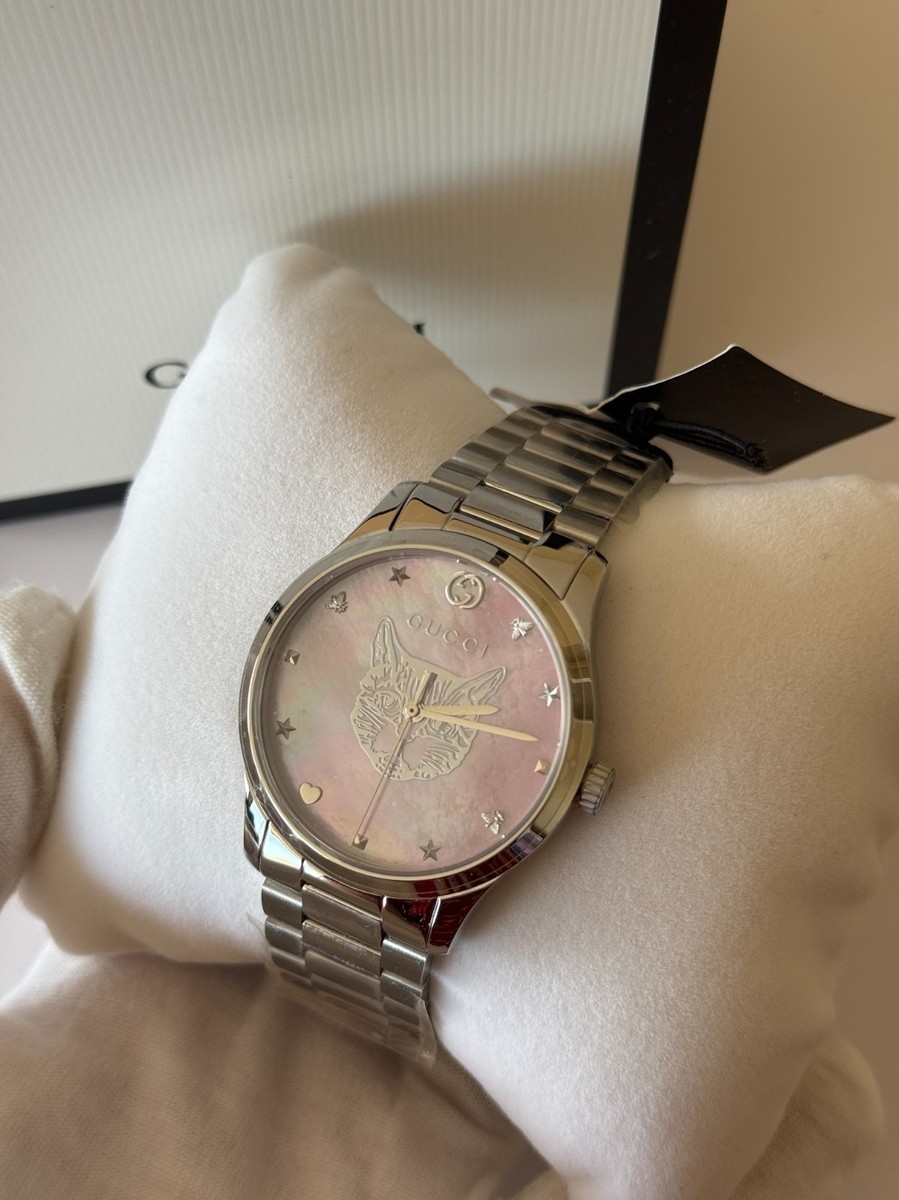 【超激レア】90s Made in us Champion ブルズ クーコッチ Gucci G-Timeless Pink Mother Of Pearl Dial Unisex Watch YA1264166