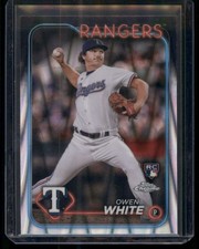 #211 2024 Topps Chrome Owen White Raywave Refractors RC Texas Rangers