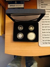 2023 UK Britannia Four-Coin Fractional Reverse Frosted Silver Proof Set