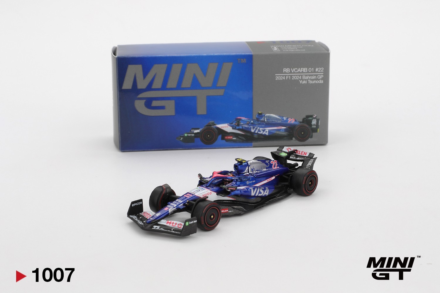 Mini GT 1:64 RB VCARB 01 #22 Yuki Tsunoda 2024 F1 2024 Bahrain GP - New #1007