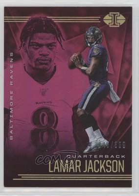 2020 Panini Illusions Trophy Collection Pink /399 Lamar Jackson #3 0g65