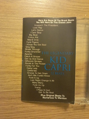 Kid Capri 52 Beats CASSETTE Mixtape - Picture 5 of 5
